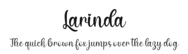 Larinda by Letter Art Studio — Script Handwritten Font — thumbnail 1