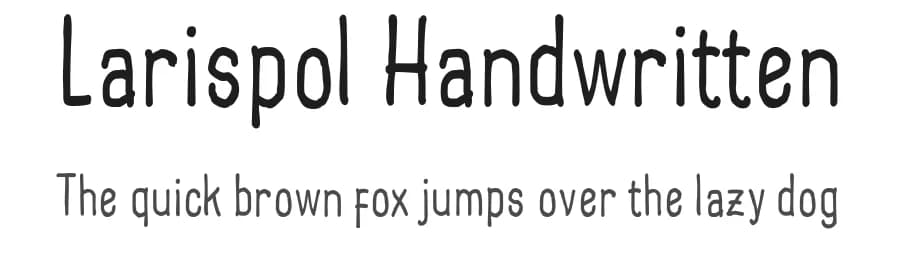 Larispol Handwritten by Linafis Studio — Script Handwritten Font