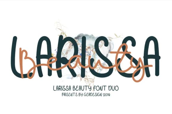 Larissa Beauty Font by geadesign — Script Handwritten Font
