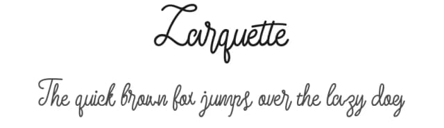 Larquette by Hindra Permana — Script Handwritten Font