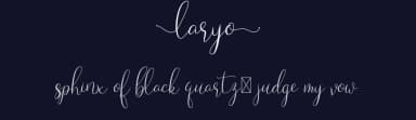 Laryo by Nirmana Visual — Script Handwritten Font — thumbnail 2