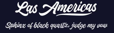 Las Americas by Måns Grebäck — Script Handwritten Font — thumbnail 2