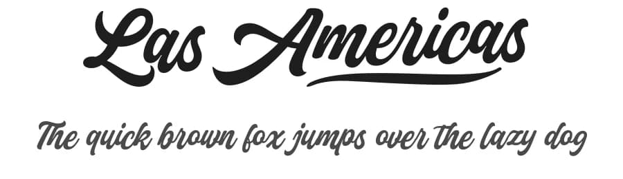 Las Americas by Måns Grebäck — Script Handwritten Font