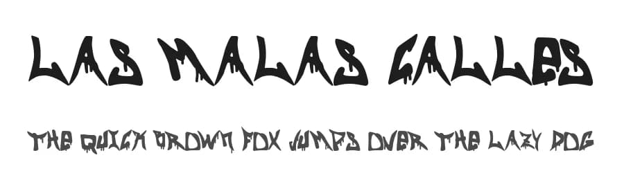Las Malas Calles by Woodcutter — Script Handwritten Font