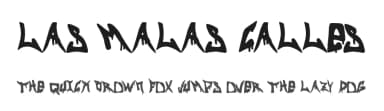Las Malas Calles by Woodcutter — Script Handwritten Font — thumbnail 1