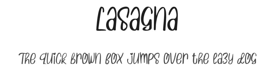 Lasagna by Tigadestd — Script Handwritten Font