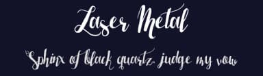 Laser Metal by Denne — Script Handwritten Font — thumbnail 2