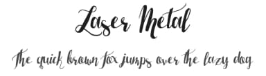 Laser Metal by Denne — Script Handwritten Font — thumbnail 1
