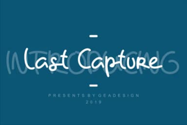 Last Capture Font by geadesign — Script Handwritten Font — thumbnail 1