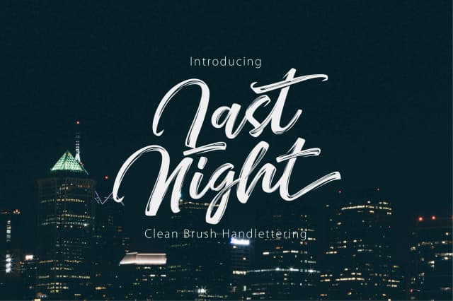 Last Night Font by Olexstudio — Script Handwritten Font
