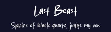 Last Beast by MJType — Script Handwritten Font — thumbnail 2