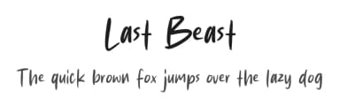 Last Beast by MJType — Script Handwritten Font — thumbnail 1