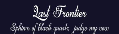 Last Frontier by Billy Argel Fonts ® — Script Handwritten Font — thumbnail 2