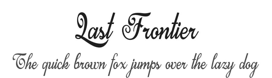 Last Frontier by Billy Argel Fonts ® — Script Handwritten Font