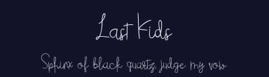 Last Kids by Motokiwo — Script Handwritten Font — thumbnail 2
