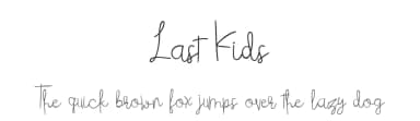 Last Kids by Motokiwo — Script Handwritten Font — thumbnail 1
