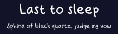 Last to sleep by i made things — Script Handwritten Font — thumbnail 2