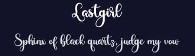Lastgirl by Airotype — Script Handwritten Font — thumbnail 2
