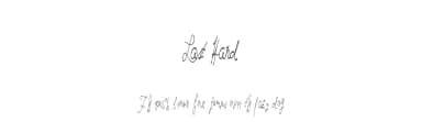 Last Hand by Xerographer Fonts — Script Handwritten Font — thumbnail 1