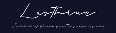 Lasthrue by Glyphstyle — Script Handwritten Font — thumbnail 2