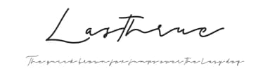 Lasthrue by Glyphstyle — Script Handwritten Font — thumbnail 1