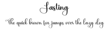 Lasting by Scratchones — Script Handwritten Font — thumbnail 1
