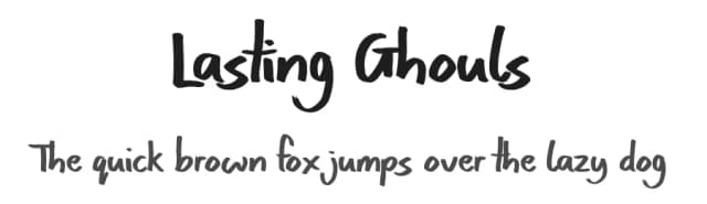 Lasting Ghouls by JSH creates — Script Handwritten Font