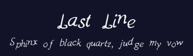 Last Line by Cameron Bensimon — Script Handwritten Font — thumbnail 2