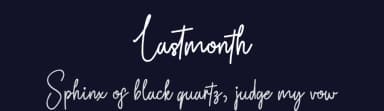 Lastmonth by share font — Script Handwritten Font — thumbnail 2