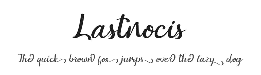 Lastnocis by Green Adventure Studio — Script Handwritten Font — preview 1