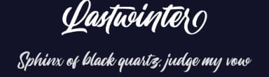 Lastwinter by Garisman Studio — Script Handwritten Font — thumbnail 2