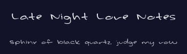 Late Night Love Notes by Designs by Brielle — Script Handwritten Font — thumbnail 2