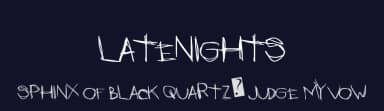 LateNights by Xerographer Fonts — Script Handwritten Font — thumbnail 2