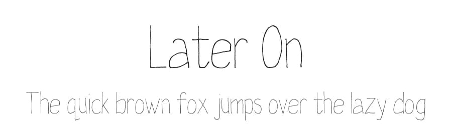 Later On by Ace Fonts — Script Handwritten Font — preview 1