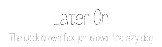 Later On by Ace Fonts — Script Handwritten Font