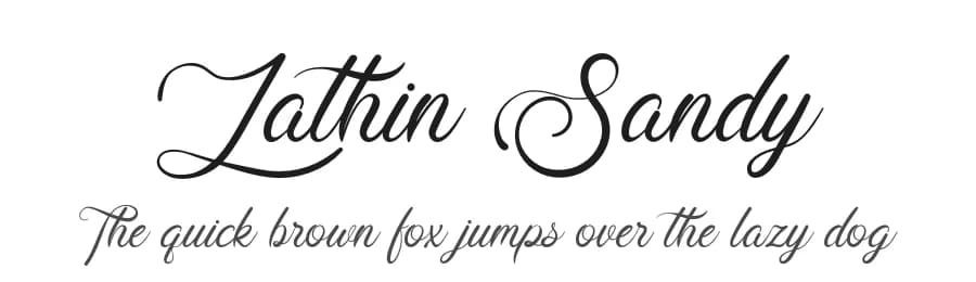 Lathin Sandy by Rizal Studio — Script Handwritten Font