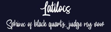 Latilocs by InspiraType — Script Handwritten Font — thumbnail 2
