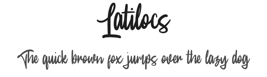 Latilocs by InspiraType — Script Handwritten Font — preview 1