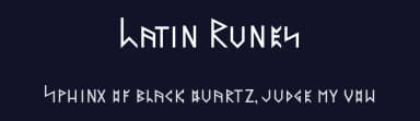 Latin Runes by Virstag — Dingbats Font — thumbnail 2