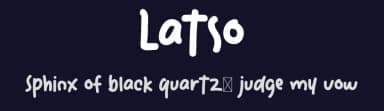 Latso by Mocha Frappuccino — Script Handwritten Font — thumbnail 2