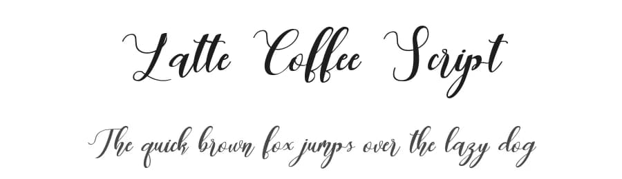 Latte Coffee Script by Analogous Studio — Script Handwritten Font
