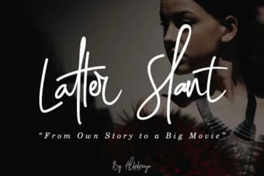 Latter Slant Font by aldedesign — Script Handwritten Font — thumbnail 1