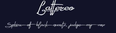 Lattereo by wisnukhayzen — Script Handwritten Font — thumbnail 2