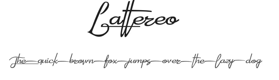 Lattereo by wisnukhayzen — Script Handwritten Font