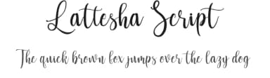 Lattesha Script by Arie Iskandar — Script Handwritten Font — thumbnail 1