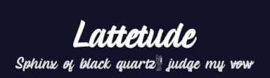 Lattetude by Rochart Studio — Script Handwritten Font — thumbnail 2