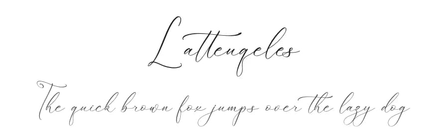 Latteuqeles by Integritype Studio — Script Handwritten Font