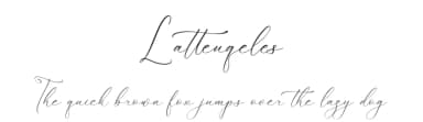 Latteuqeles by Integritype Studio — Script Handwritten Font — thumbnail 1
