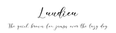 Laudiea by NanaNissa — Script Handwritten Font — thumbnail 1