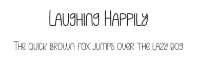 Laughing Happily by Andi Moz — Script Handwritten Font — thumbnail 1